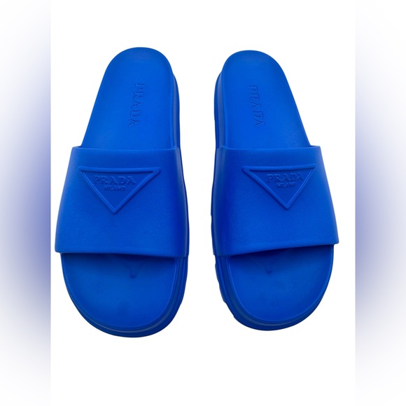 Prada Blue Slides - Authenticated - Picture 9 of 15